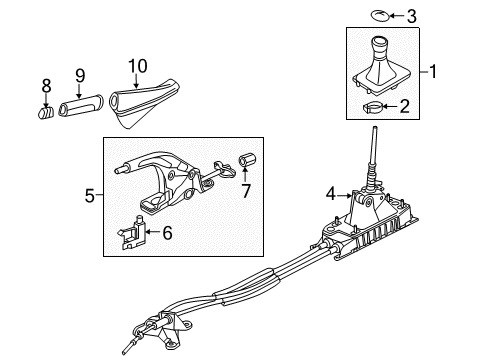 2015 Volkswagen Golf SportWagen Gear Shift Control - MT Diagram