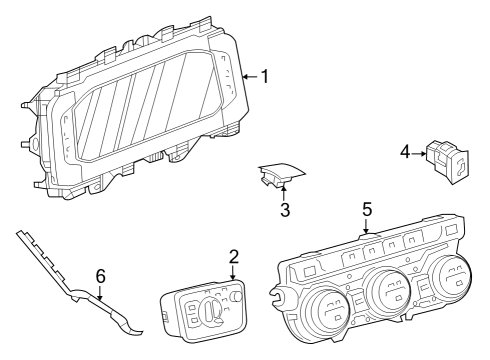 2022 Volkswagen Arteon A/C & Heater Control Units Diagram
