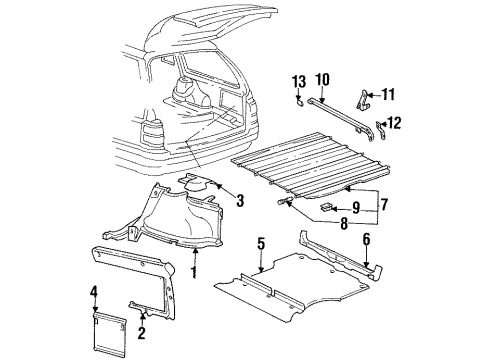 1990 Volkswagen Passat Interior Trim - Rear Body