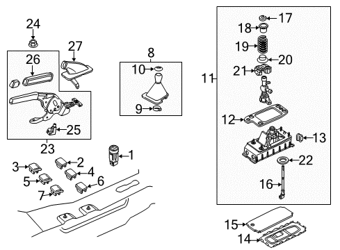 2012 Volkswagen Passat Gear Shift Control - MT Diagram