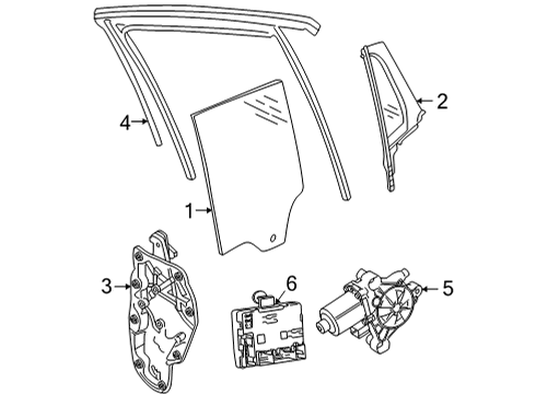 2023 Volkswagen ID.4 Glass - Door Diagram