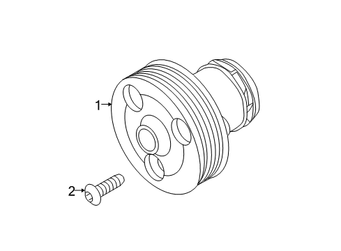 2014 Volkswagen Passat Water Pump - Belts Diagram 3