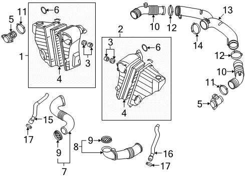 2007 Volkswagen Touareg Air Intake - Air Diagram 2