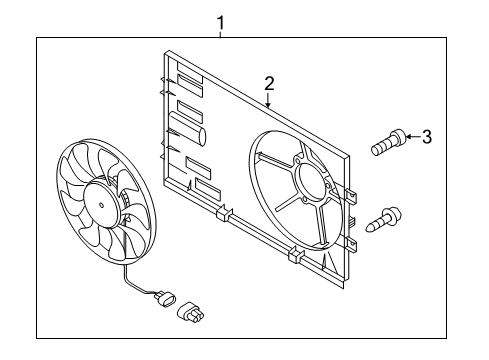 2011 Volkswagen Touareg Cooling Fan Diagram 3