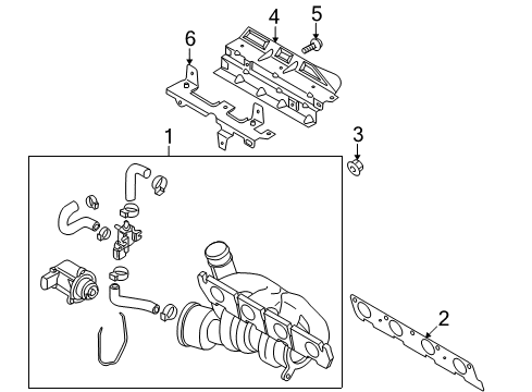 2017 Volkswagen Tiguan Exhaust Manifold