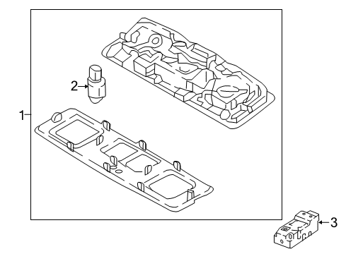2018 Volkswagen Tiguan Interior Lamps Diagram