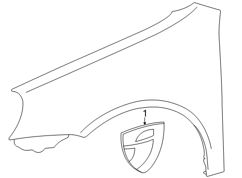 2009 Volkswagen Jetta Exterior Trim - Fender Diagram