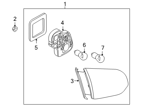 2014 Volkswagen GTI Tail Lamps Diagram