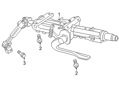 2024 Volkswagen GTI Steering Column Diagram