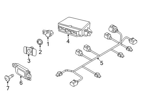 2016 Volkswagen Beetle Bumper & Components - Rear Diagram 2
