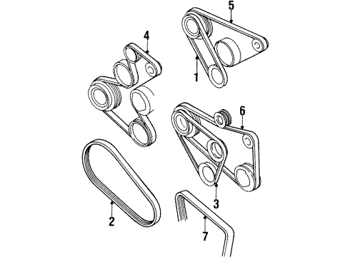 1999 Volkswagen Golf Belts Diagram