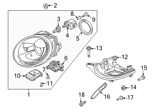 2018 Volkswagen Beetle Headlamps Diagram