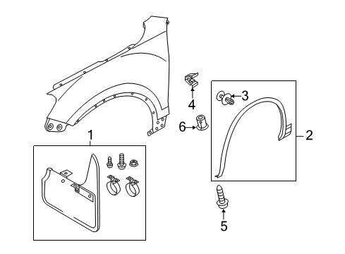 2013 Volkswagen Touareg Exterior Trim - Fender
