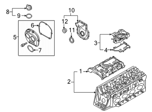 2025 Volkswagen Atlas Cross Sport Valve & Timing Covers