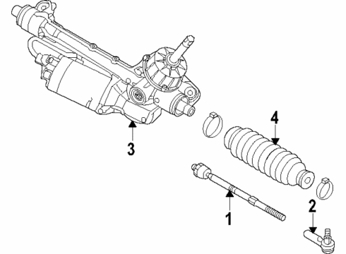 2021 Volkswagen ID.4 Steering Gear & Linkage Diagram 2