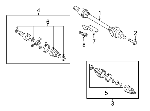 2012 Volkswagen Jetta Drive Axles - Front Diagram 8