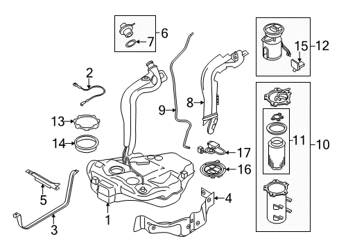 2014 Volkswagen Jetta Fuel System Components Diagram 3