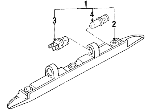 1991 Volkswagen Corrado License Lamps Diagram