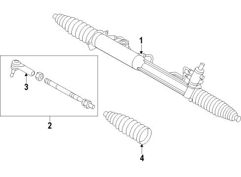 2014 Volkswagen Touareg Steering Gear & Linkage Diagram 3