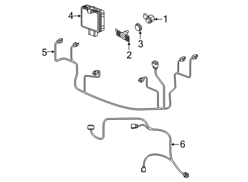 2020 Volkswagen Passat Parking Aid Diagram