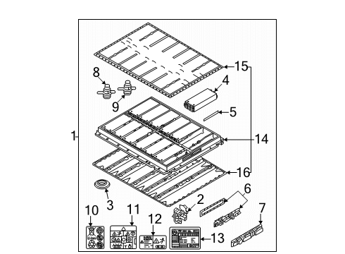 2025 Volkswagen ID. Buzz Battery Diagram for 1EB-915-914-DJ