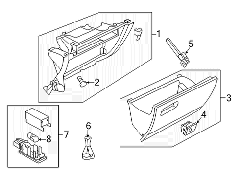 2021 Volkswagen Golf Glove Box