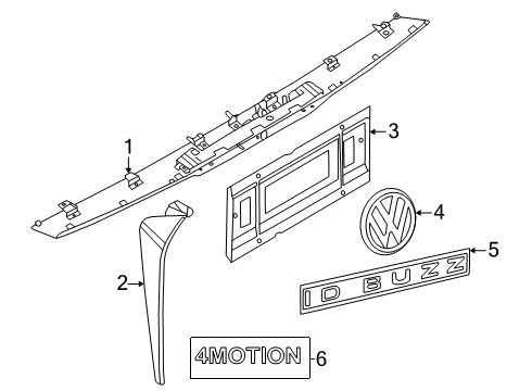 2025 Volkswagen ID. Buzz Exterior Trim - Lift Gate