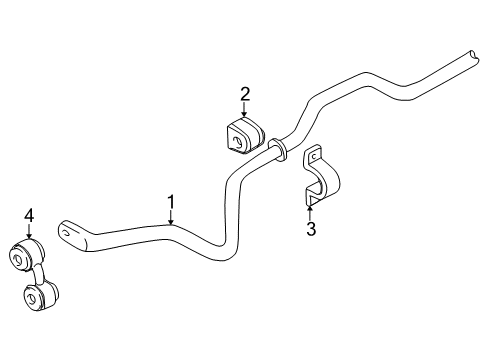 2001 Volkswagen Passat Stabilizer Bar & Components Diagram 5