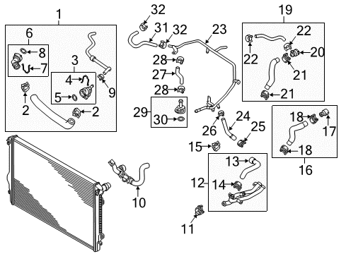2017 Volkswagen Jetta Hoses, Lines & Pipes Diagram 5