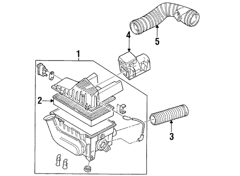 1996 Volkswagen Passat Air Inlet Diagram