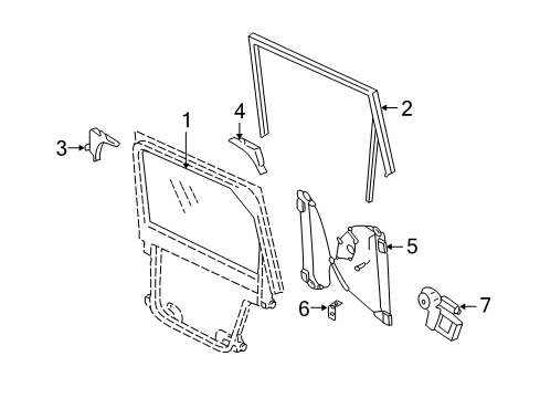 2007 Volkswagen Touareg Rear Door Diagram