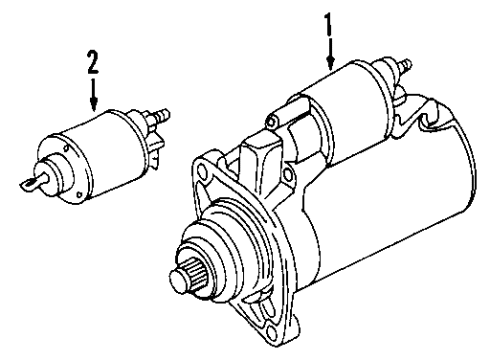 2008 Volkswagen Eos Starter Diagram 2