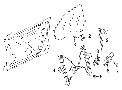 2021 Volkswagen Arteon Front Door Diagram