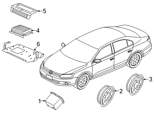 2011 Volkswagen Jetta Sound System Diagram