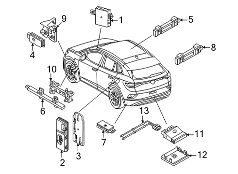 2023 Volkswagen ID.4 Transmitte Diagram for 5H0-959-753-BS-AUD