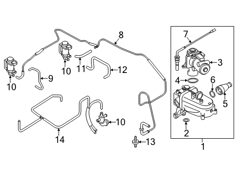 2012 Volkswagen Touareg Emission Components Diagram