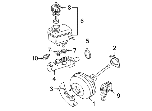 2001 Volkswagen Beetle Dash Panel Components