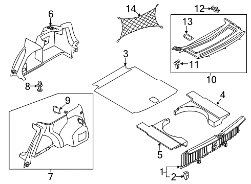 2020 Volkswagen Passat Interior Trim - Rear Body