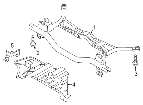 2017 Volkswagen Jetta Suspension Mounting - Rear Diagram