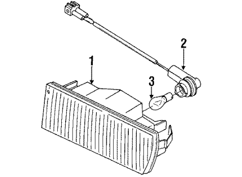 1991 Volkswagen Corrado Signal Lamps Diagram
