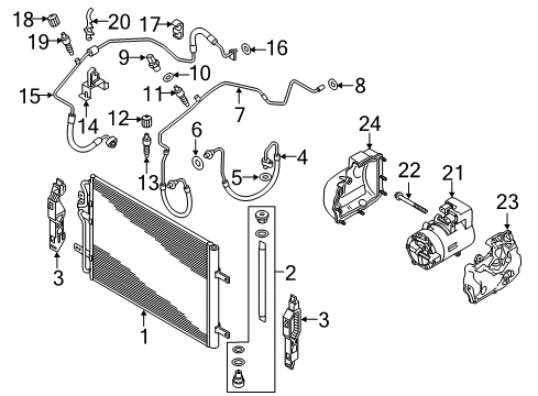 2018 Volkswagen e-Golf A/C Compressor Diagram