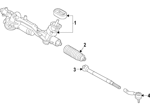 2021 Volkswagen Arteon Steering Gear & Linkage Diagram 2