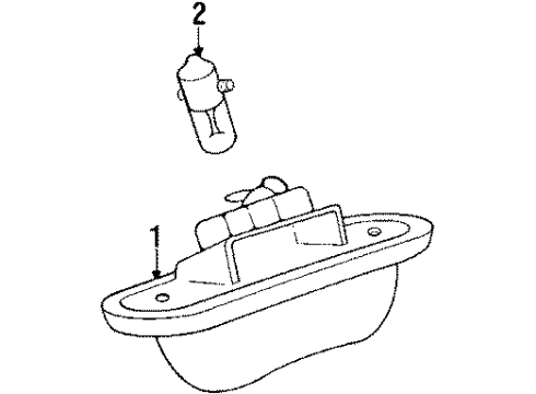 1988 Volkswagen Cabriolet License Lamps Diagram