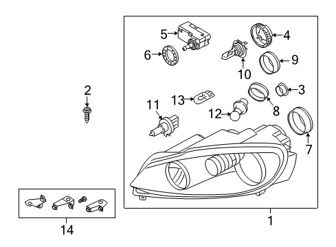 2012 Volkswagen Jetta Headlamps Diagram