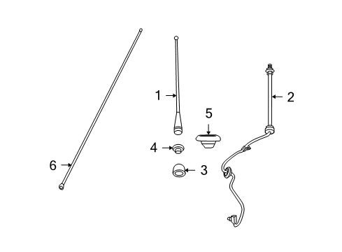 2012 Volkswagen Routan Antenna & Radio Diagram 2