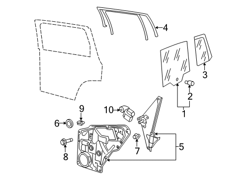 2017 Volkswagen Tiguan Rear Door Diagram
