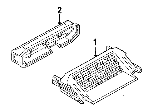 1985 Volkswagen Quantum High Mount Lamps Diagram