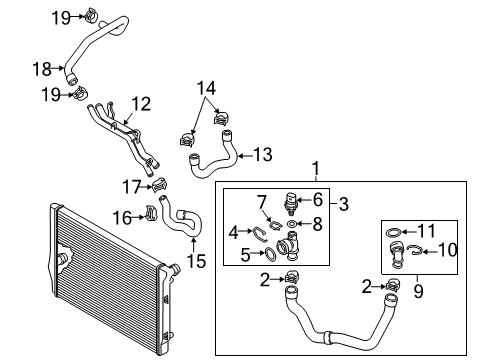 2016 Volkswagen Passat Hoses, Lines & Pipes Diagram