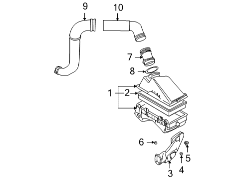 2002 Volkswagen Jetta Air Inlet Diagram