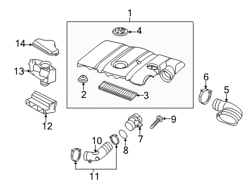 2012 Volkswagen Beetle Air Intake Diagram